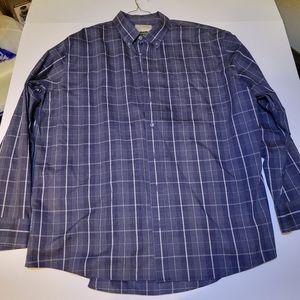 Cabelas Outfitters shirt 2xl tall blue flannel